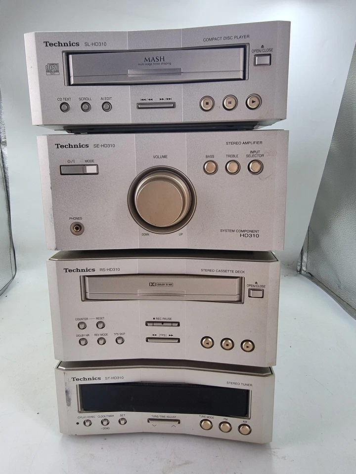 Technics SC-HD510 Mini HiFi Separates System CD/Tape/Tuner Fernbedienung Boxen Lautsprecher