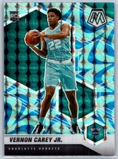 Vernon Carey Jr. 2020-21 Panini Mosaic Reactive Blue Prizm RC Rookie #242