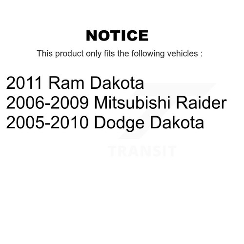 Front Control Arm & Ball Joint Tie Rod End Link Kit For Dakota Dodge Mitsubishi - Picture 2 of 5