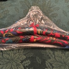 Set Of 2 Floral Padded Satin Hangers NIP