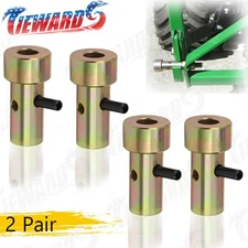 2 Pair of Cat 1 Quick Hitch Adapter Bushings Set for Category I 3-Point Tractors