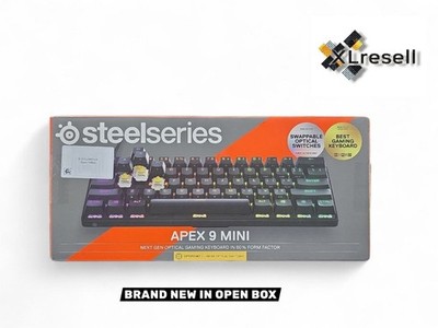 NEW SteelSeries Apex 9 Mini Gaming Keyboard  Swappable Switches RGB 