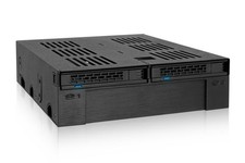 2 Bay 2.5" SAS/SATA HDD/SSD Mobile Rack 3.5" Slot for 5.25" External Bay