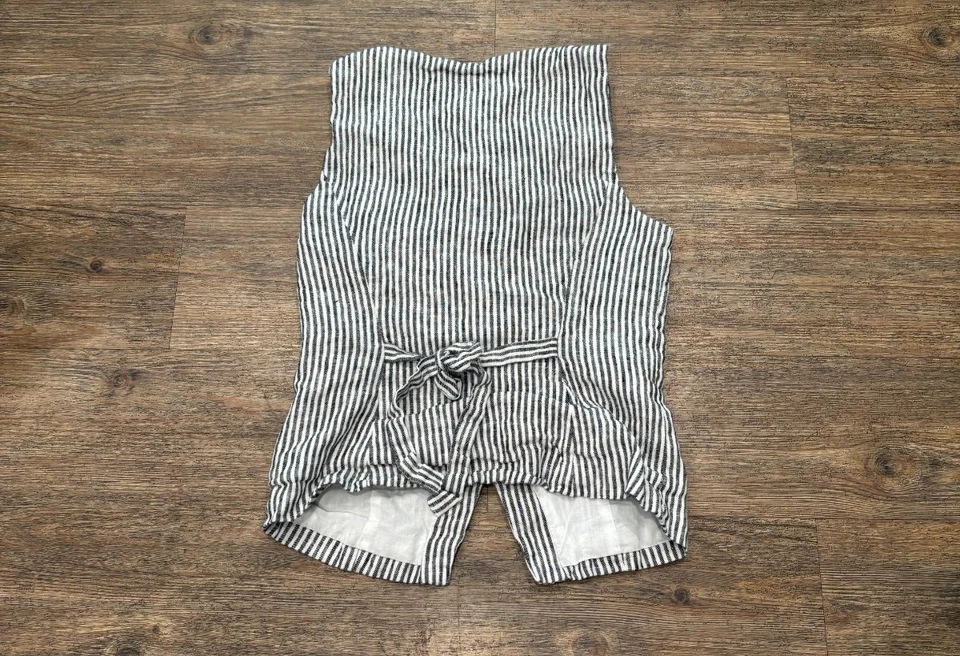 Mini mono a rayas de lino Reformation Addison para mujer 0 Foto 4 de 4