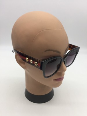 Gucci Luxury Trendy Black/Tortoise Sunglasses 55-19-140  display picture 2