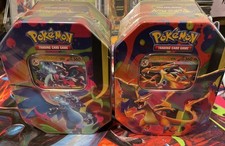 Pokemon TCG Mega Charizard X Y EX Tins Sealed SET OF 2