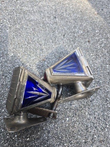 1927 Taillights Glass Reflector Jewel Harley Chopper Vintage Tailgunner Light 