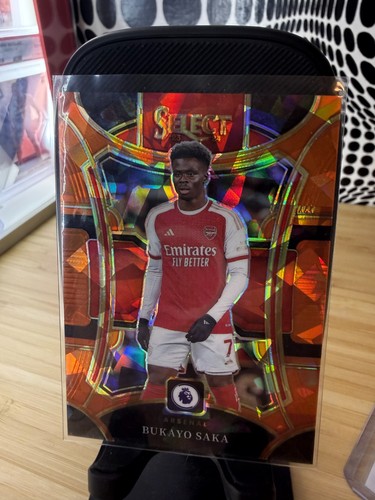 Panini Select Premier League Mezzanine Bukayo Saka Orange Ice Prizm /145 #106
