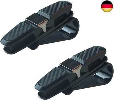 Auto Brillenhalter,2 PCS Sonnenbrillenhalter Clip 180 Grad