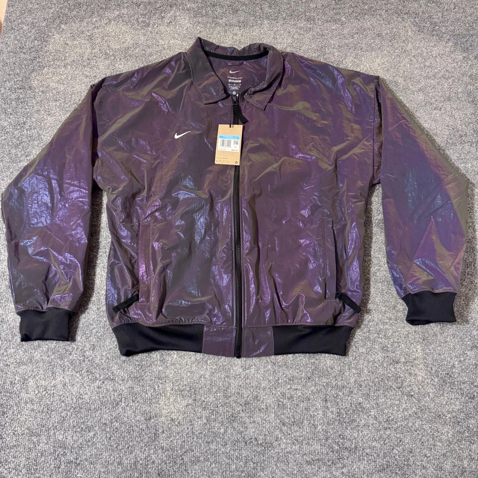 NIKE Culture of Football Jacket Iridescent Therma Fit Men's Medium FZ0499-010
