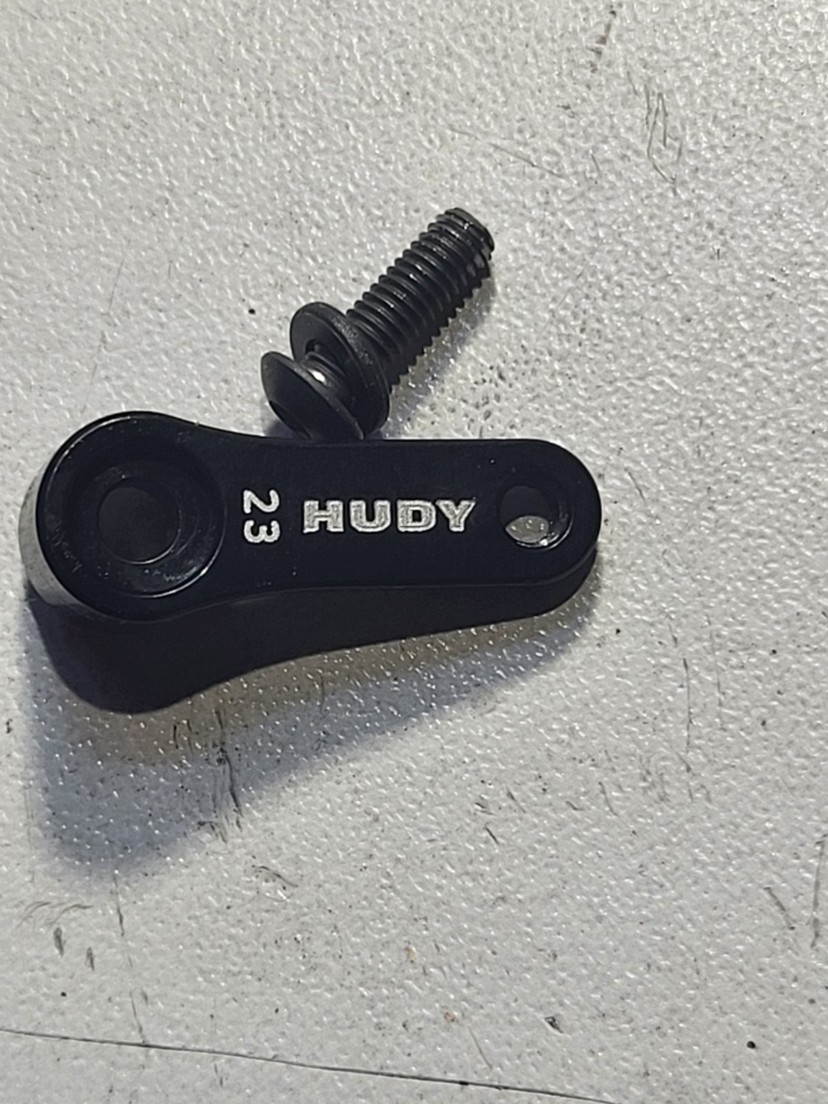 293491 HUDY ALUMINUM SERVO HORN KO, SANWA OFFSET 1 HOLE 23T 