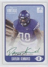 2021 Onyx Vintage College Green Ink /50 Darian Kinnard #CADK Auto 7m3