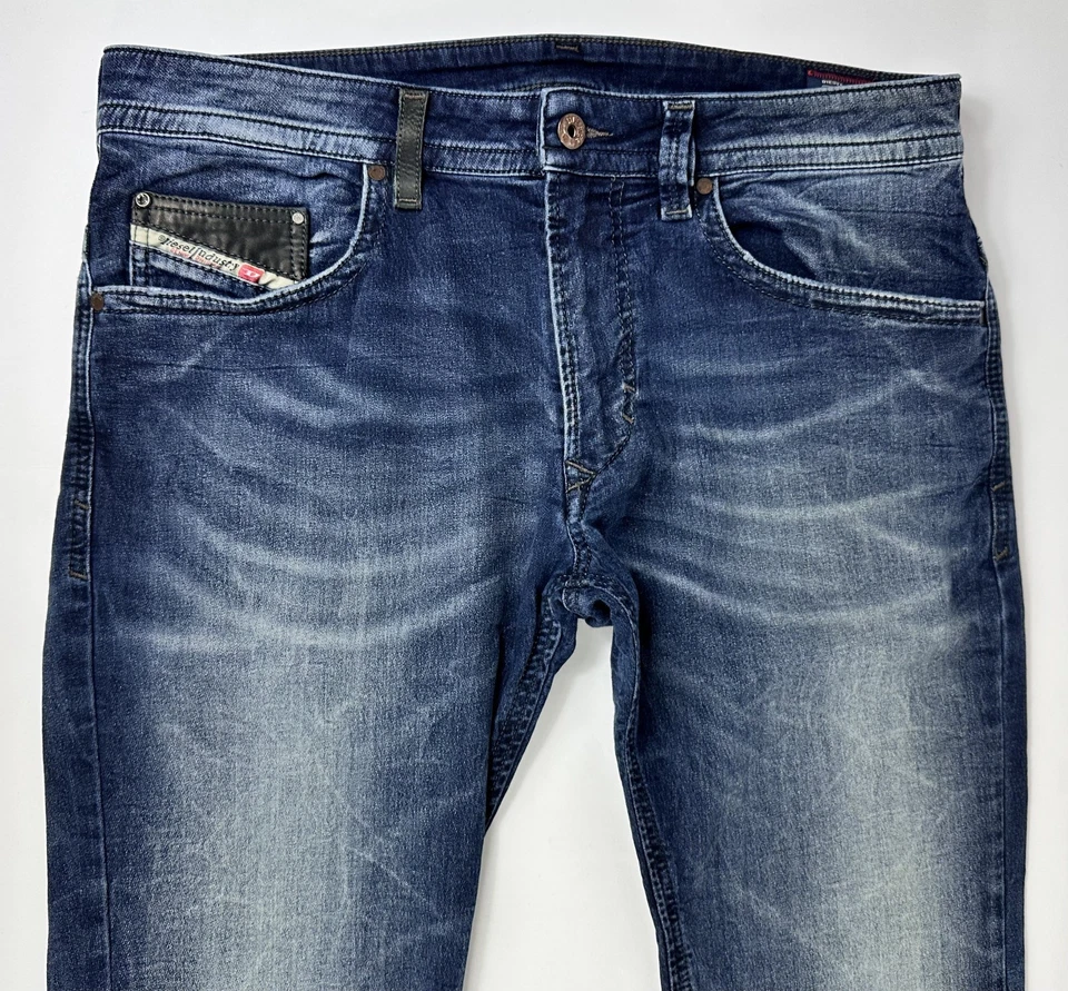 Pantalones deportivos Diesel Thavar azules para hombre talla 32x32 Foto 2 de 4