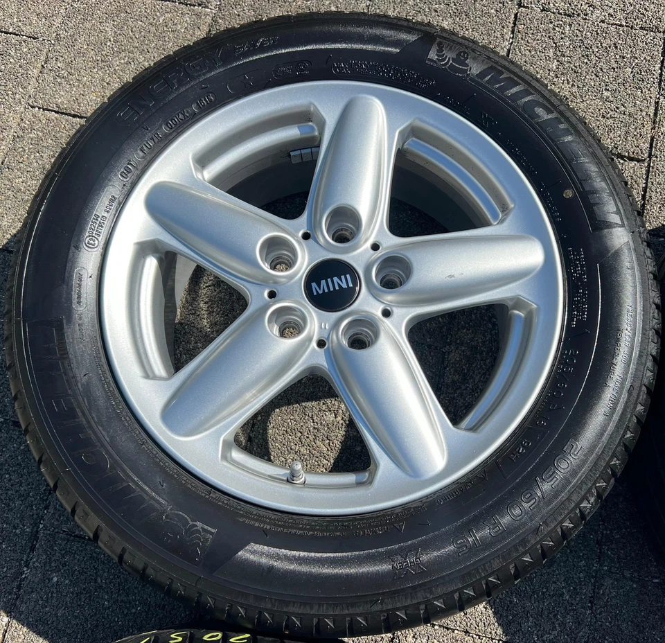 4 ORIGINAL ALU SOMMERRÄDER MINI COUNTRYMAN R60 205/60R16 92H 9803720 FREIHAUS - Bild 3 von 4