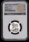 1939 S Washington Quarter Dollars Silver Coinage NGC MS-64 Original Bag Fragment