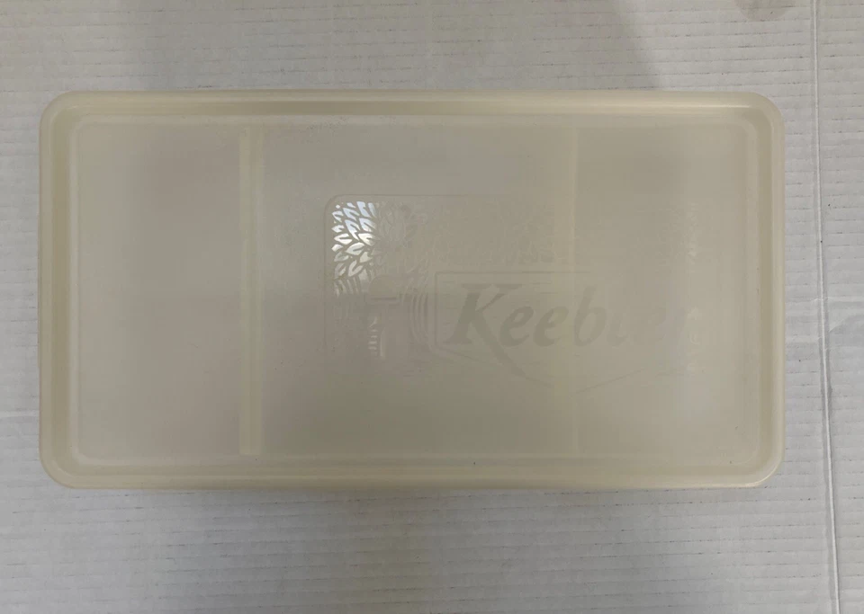 Contenedor de almacenamiento dividido rectangular Keebler Cracker Keeper de colección Graham Club Foto 3 de 4