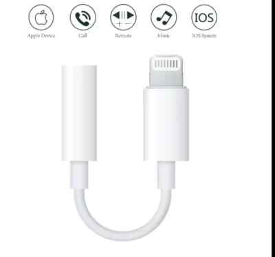 Apple MMX62FE/A Lightning to 3.5mm Headphone Jack Adapter