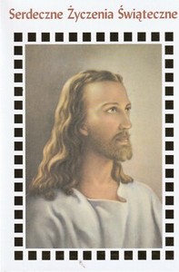 1 card POLISH EASTER Greeting CARD   Alfred Mainzer Alleluja Jesus Christ