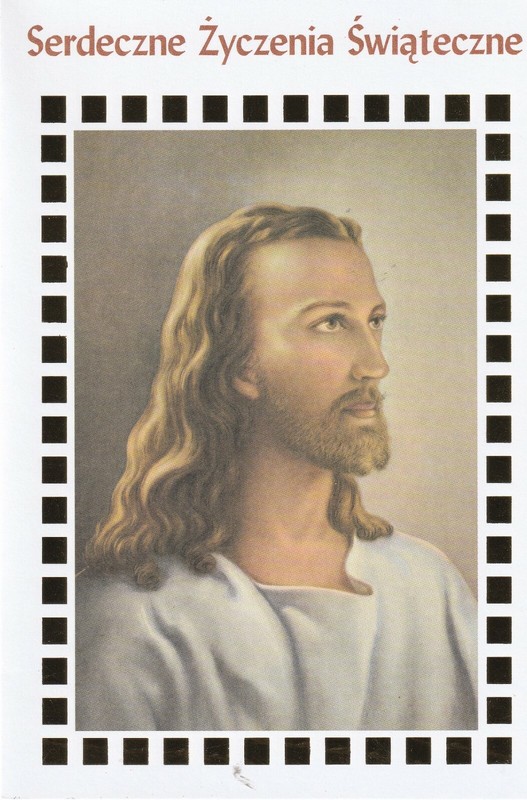 1 card POLISH EASTER Greeting CARD   Alfred Mainzer Alleluja Jesus Christ