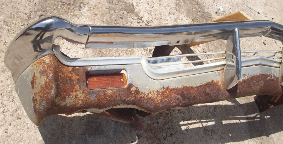 1966 - 66 Chevrolet Impala SS & Caprice Chrome Front Bumper w/ Bumper Brackets Foto 2 de 4