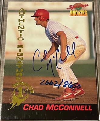 1994 Signature Rookies MLB 1st Round Pik Auth. Signature #39 Chad McConnell/8650