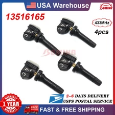 4Pcs 433 MHz TPMS Tire Pressure Monitoring Sensor for Chevy Silverado GMC Sierra