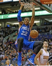 Richaun Holmes Autographed 8x10 Philadelphia 76ers  Free Shipping  #S2552