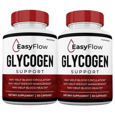 EasyFlow Glycogen Support Pills, Easy Flow Capsules Blood Support 2 Pack 