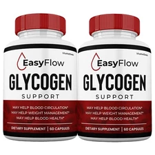 EasyFlow Glycogen Support Pills, Easy Flow  Capsules Blood Support (2 Pack)