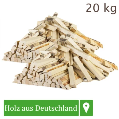FLAMEUP (2,25€/1kg) Anmachholz Anzündholz Brennholz Kaminholz Holz Kiefer 20 kg Ofen Kam