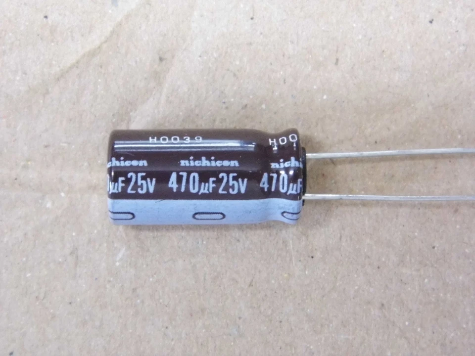 Lot x20 - Capacitor Condensateur 470µF 470uF 470MF 25V 105°c Radial Nichicon