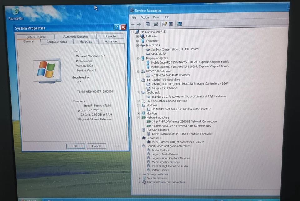 Acer Travelmate 4070/4072 Laptop  15" 1GB 60GB IDE Windows XP Wi-Fi *2 LAPTOPS* - Image 2 of 4