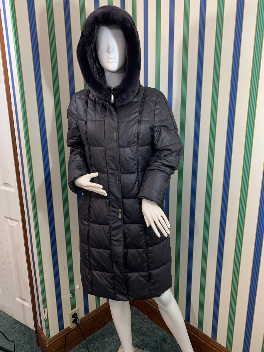 Y's double Zip Long coat Angola Black 3 Women's Long Winter Coat