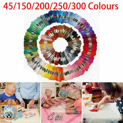 Filati da ricamo multicolore cotone