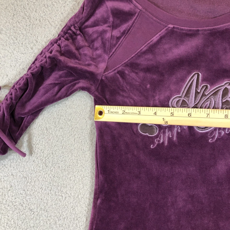Vintage apple bottom Jeans velour dress womens S purple Midi Y2K Rare - Image 2 of 4