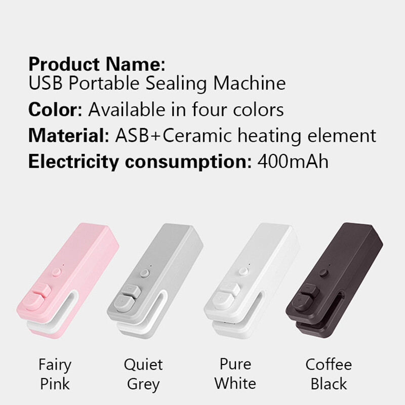 Mini Bag Sealer Handheld Heat Vacuum Sealer 2 In 1 Bag Sealer And