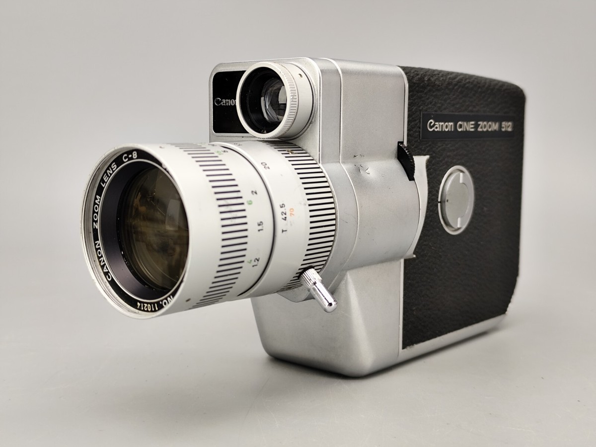Canon CINE ZOOM 512 フィルムカメラ Vintage Canon Cine Zoom 512 Wind Up Mechanical 8mm Film Movie