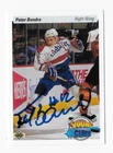 1990-91 UPPER DECK #536 PETER BONDRA CAPITALS AUTOGRAPHED SIGNED HOCKEY CARD RC