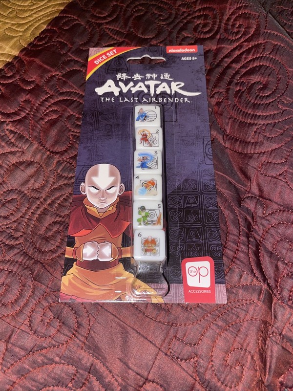 USAopoly Avatar Last Airbender 6 Piece Dice Set NEW IN STOCK