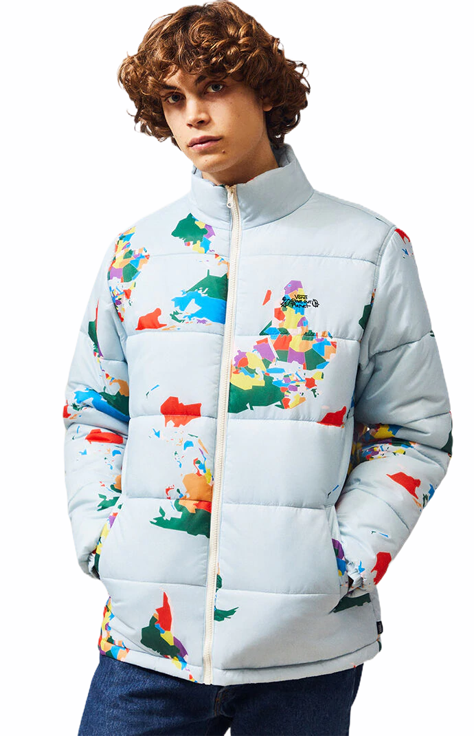 Save Our Planet x Vans Puffer Jacket (Blue)