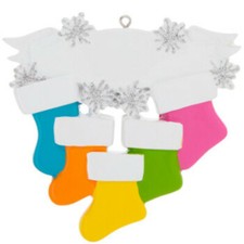 Polar X Colorful Stockings Resin Christmas Ornament - New