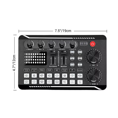 Live Sound Card and Audio Interface With DJ Mixer Voice Changer for Streaming 🎄 - Picture 8 of 14