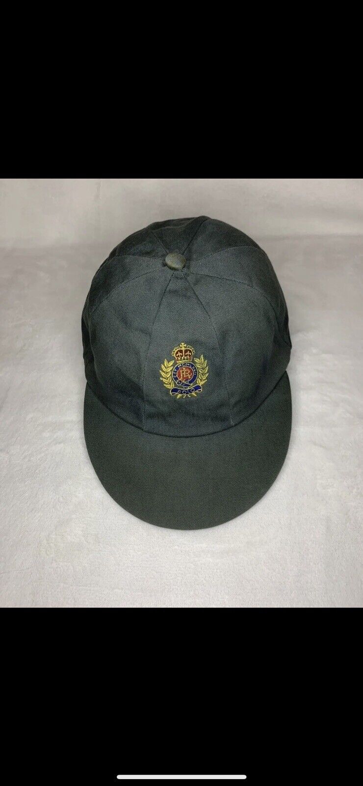 Vintage Rare Polo Ralph Lauren Gray Crest Fitted … - image 1