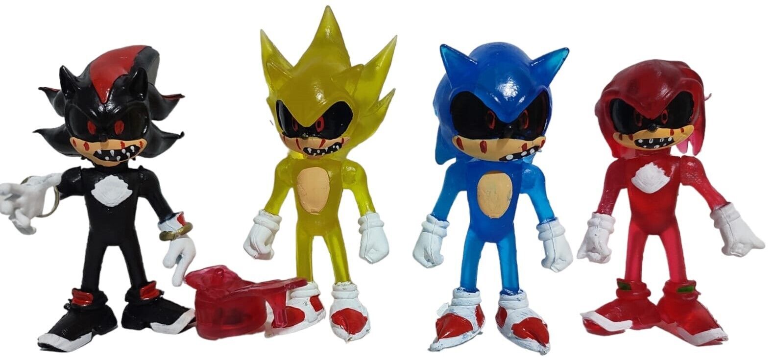 Sonic.exe Gray 8 hard plastic Mexican toy figure creepypasta Hedgehog