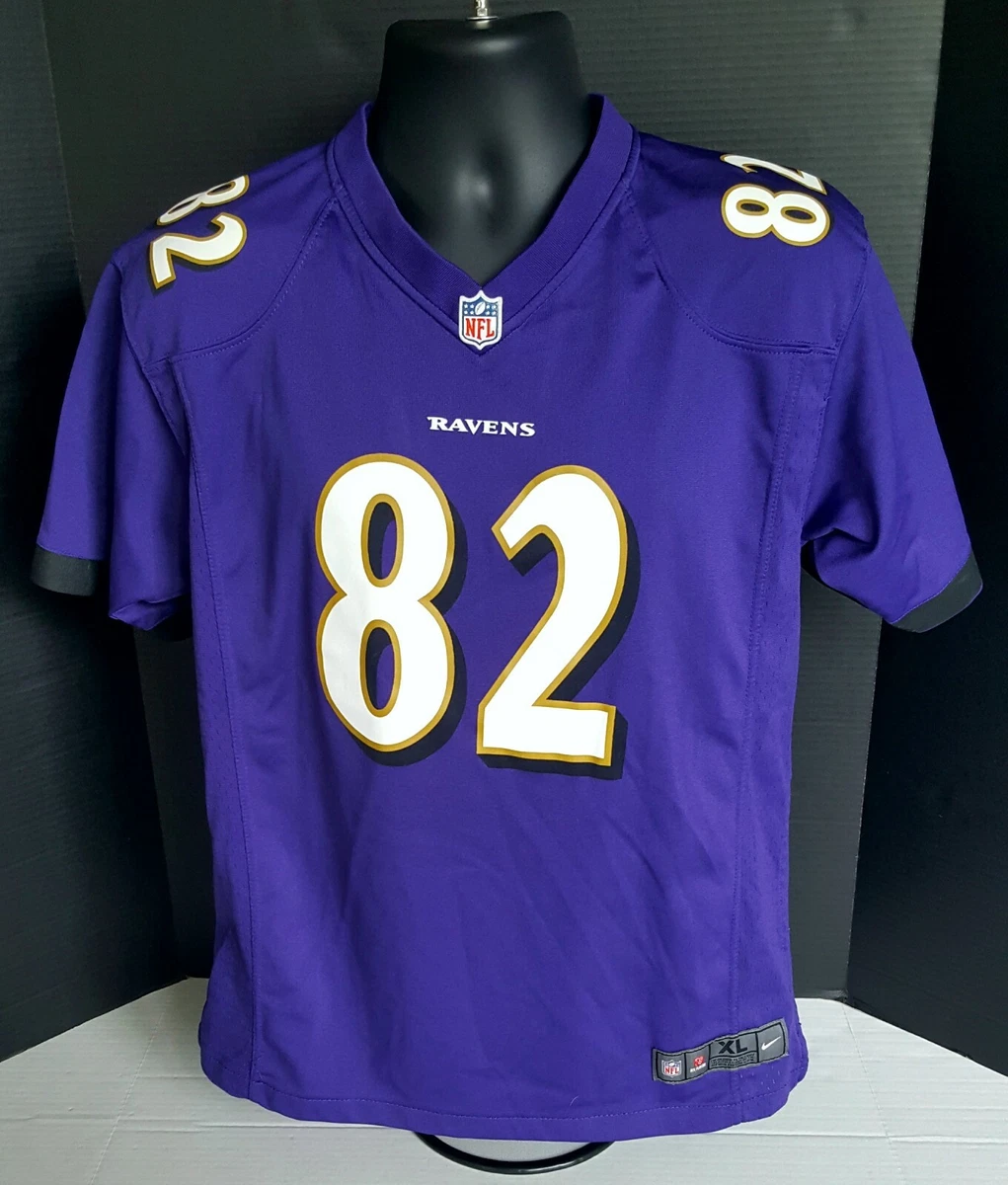 Nike Baltimore Ravens 82 Torrey Smith Youth NFL Jersey Sz XL On Field