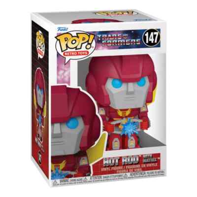 Funko Retro Toys Transformers G1 Hot Rod mit Matrix 3,75'' Pop Vinyl Figur NEU