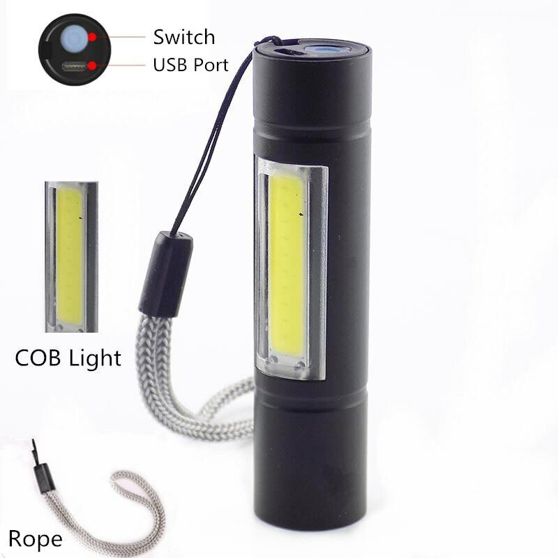 Mini LED flashlight USB rechargeable powerful flash light Torch Lamp AAA, mini linterna - Vimarsana News