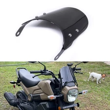 Motorcycle Black Windshield PC Windscreen For HONDA Navi 2018-2023