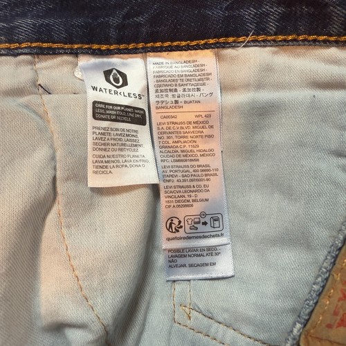 New Levi's 550 Relaxed Fit Blue Denim Jeans Pants Men's Size 46X29 - Picture 13 of 19