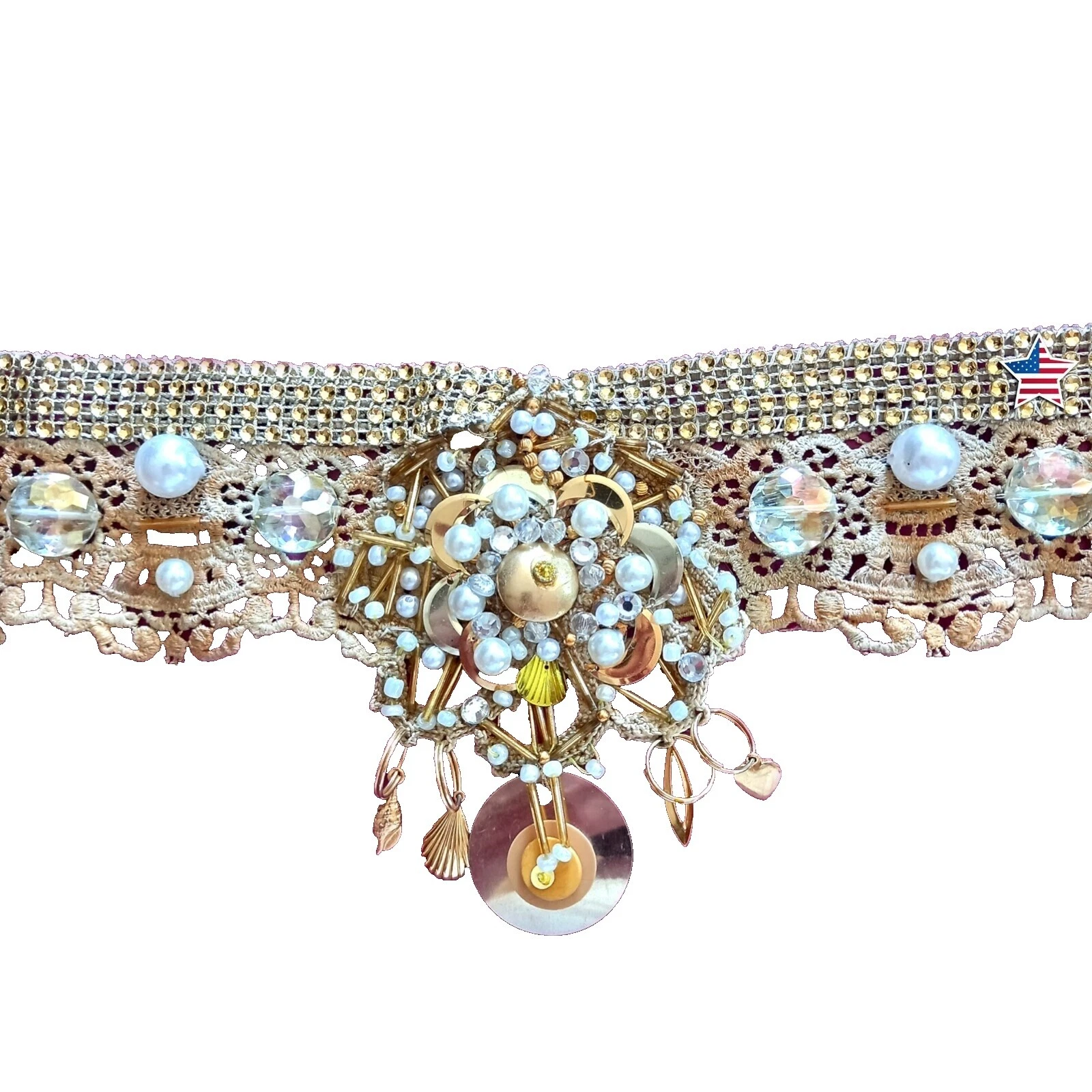 Satin Beaded Belts for Women